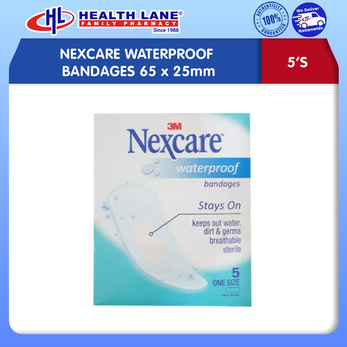 NEXCARE WATERPROOF BANDAGES 5'S